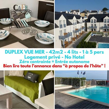 Duplex Vue Mer - Plage A 100M- 4 Lits - Parking Sous Sol Одиерн Екстериор снимка